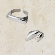 Silver S/S Adjustable Ring