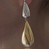 Silver/Gold Double Drop Earring