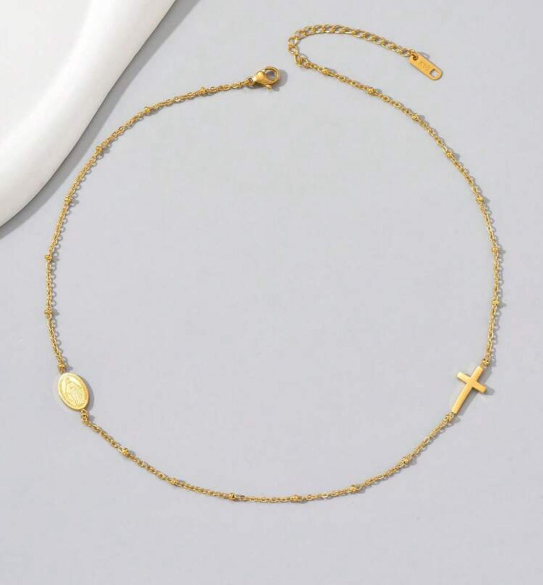 Gold Cross Necklace