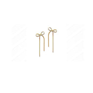 Gold Bow Earrings
