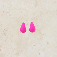 Small Pink Drop Earrings