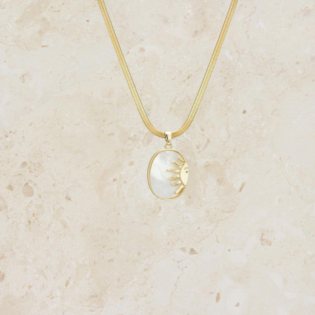 Gold Sun S/S Necklace