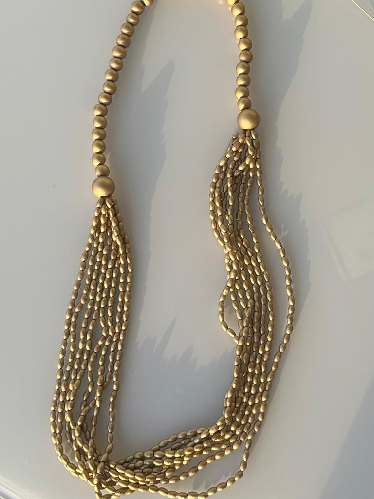 Long Multi Gold Necklace