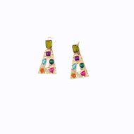 Triangle Rhinestone Earrings