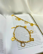 Gold Charms Bracelet S.S