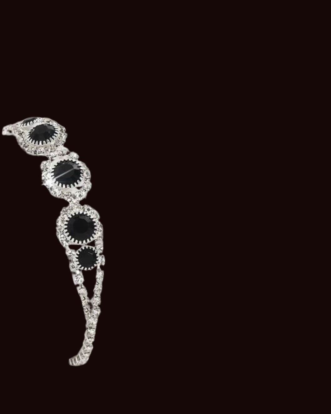 Black Rhinestone Bracelet
