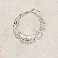 Multi-Strand Rock Necklace
