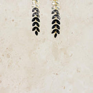 Long Ombre Rhinestone Earrings