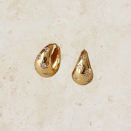 Gold/Rhinestone Clip S/S Hoop