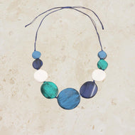 Blue Circles Necklace