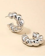 Silver Hoops