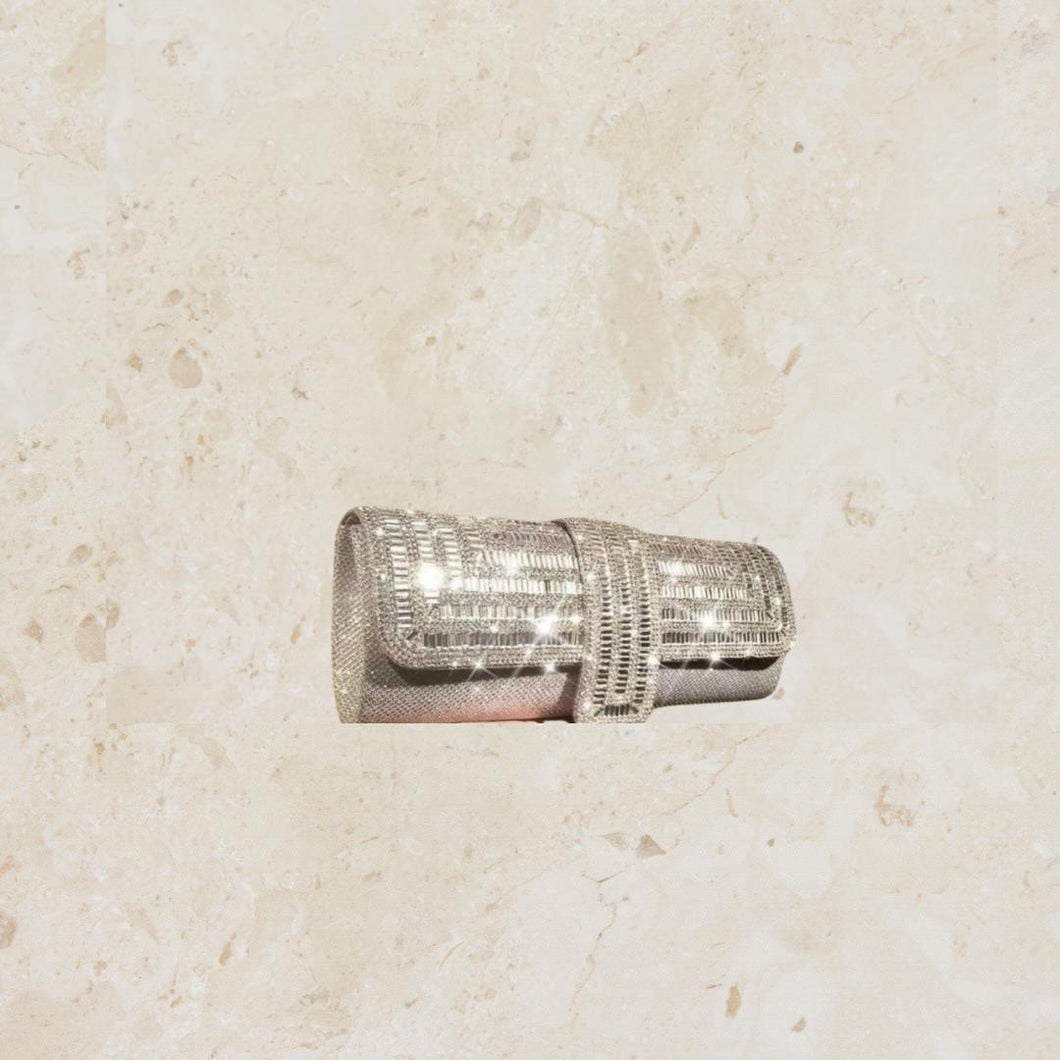 Silver Rhinestone Bag