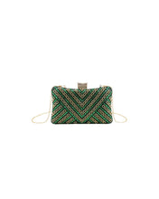 Load image into Gallery viewer, Green Rhinestone Purse
