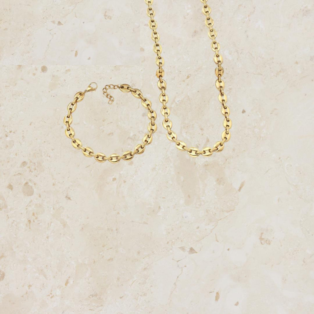 Gold Chain S/S Set
