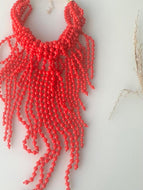 Big Red Long Necklace