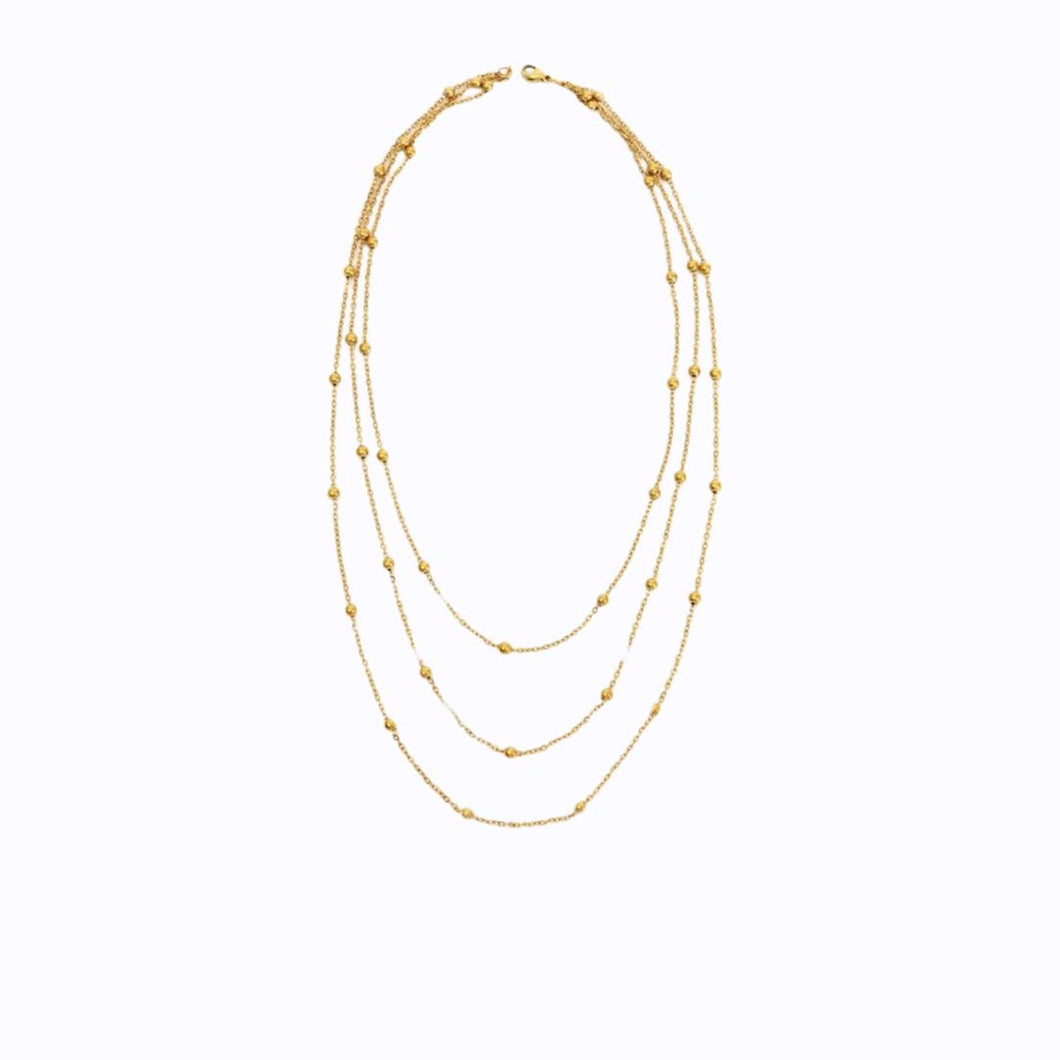 Gold Trio S/S  Necklace