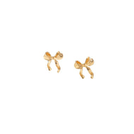 Gold Bow Earrings