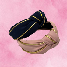 Load image into Gallery viewer, Navy/Pink Headband
