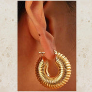 Gold S/S  Chunky Earrings
