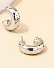 Load image into Gallery viewer, Silver Hoops
