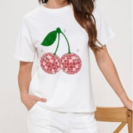 White Disco Cherry Shirt