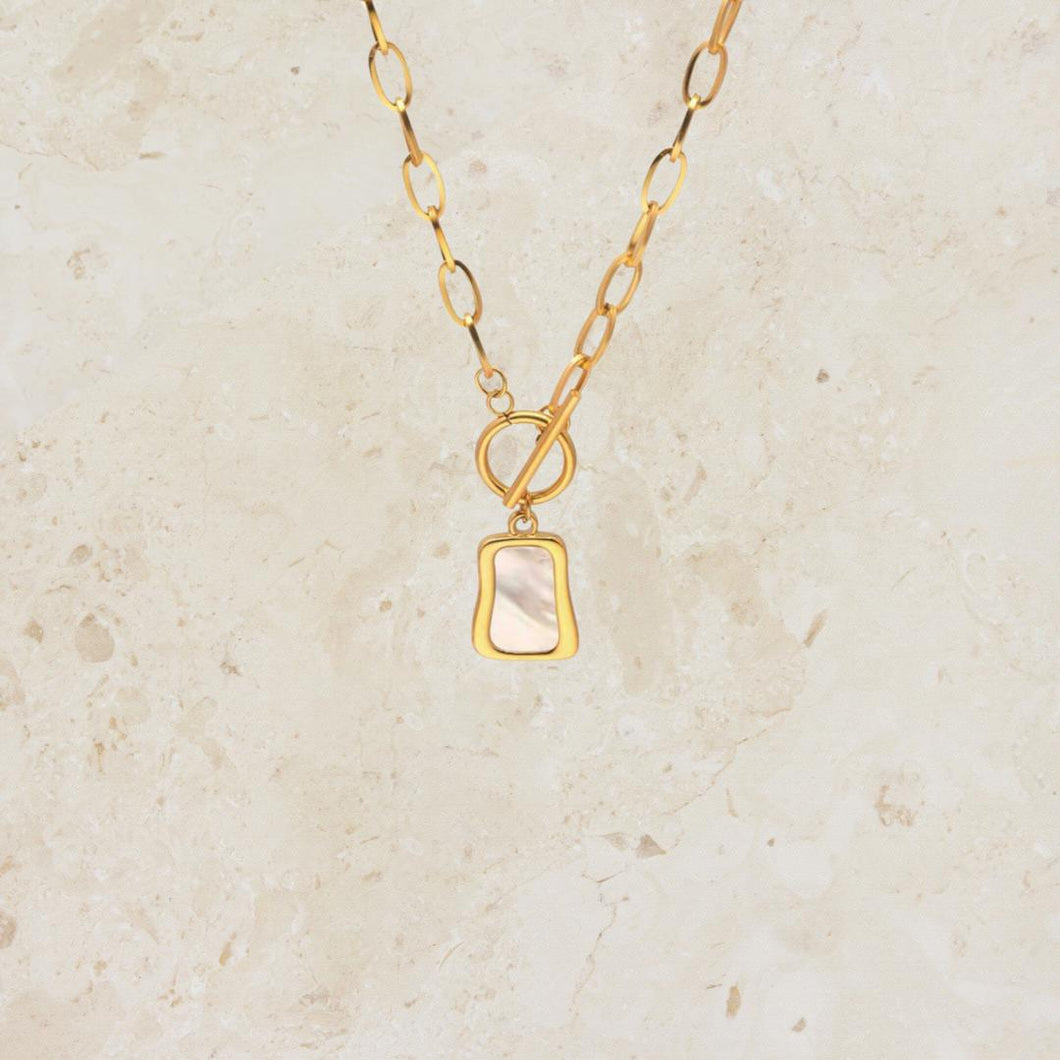 Gold Square S/S Necklace