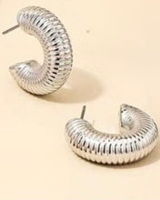 Load image into Gallery viewer, Silver Hoops
