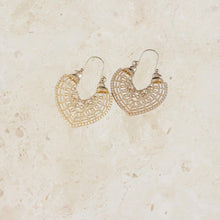 Load image into Gallery viewer, Abstract Gold Earrings
