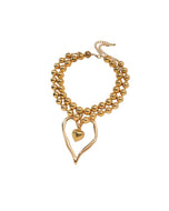 Gold Heart Layered Necklace