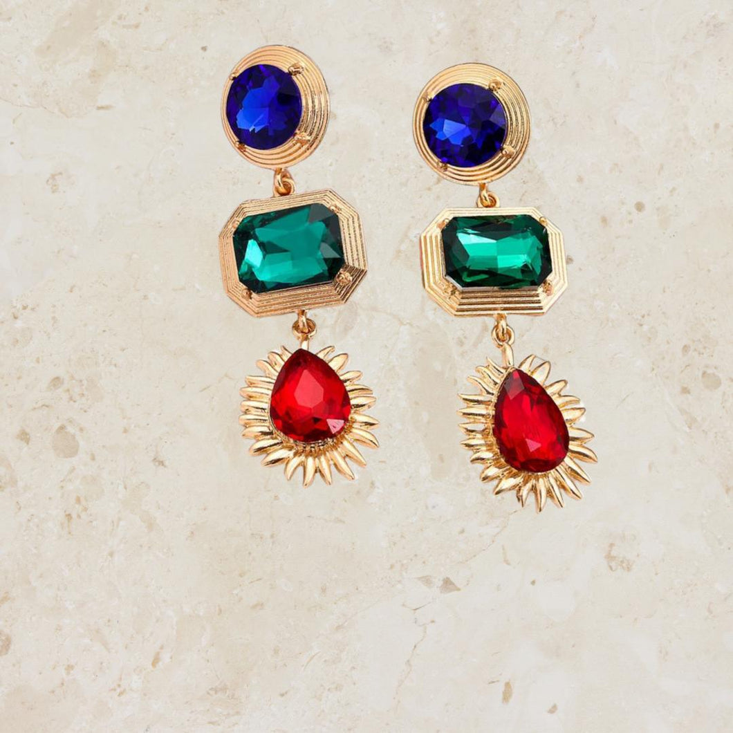 Big Rhinestone Earrings