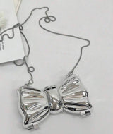 Silver Bow Purse