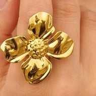 Gold Flower Ring