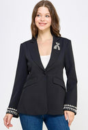 Rhinestone Blazer - YouBoutiquepr