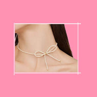 Pearl Bow Choker