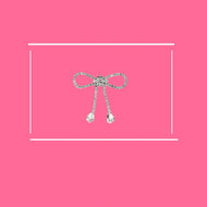 Bow Rhinestone Clip