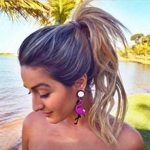Load image into Gallery viewer, Flamingo Earrings - YouBoutiquepr
