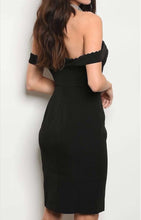 Load image into Gallery viewer, Black off Shoulder Dress - YouBoutiquepr
