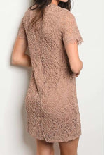 Load image into Gallery viewer, Mauve Neck Lace Dress - YouBoutiquepr
