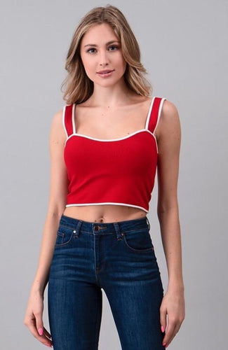 Red Crop Top - YouBoutiquepr