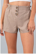 ButtonDown Taupe Shorts - YouBoutiquepr