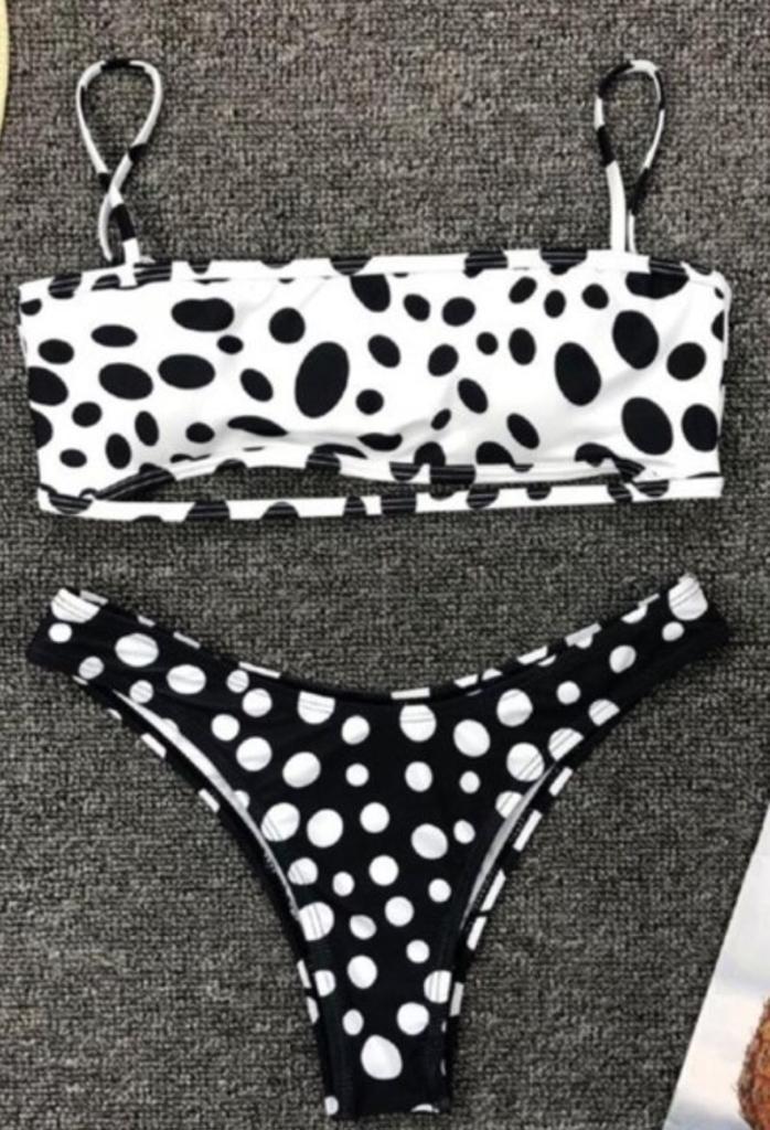Polka Dots B/W Swimwear - YouBoutiquepr