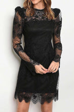 Load image into Gallery viewer, Black Sleeve Dress - YouBoutiquepr
