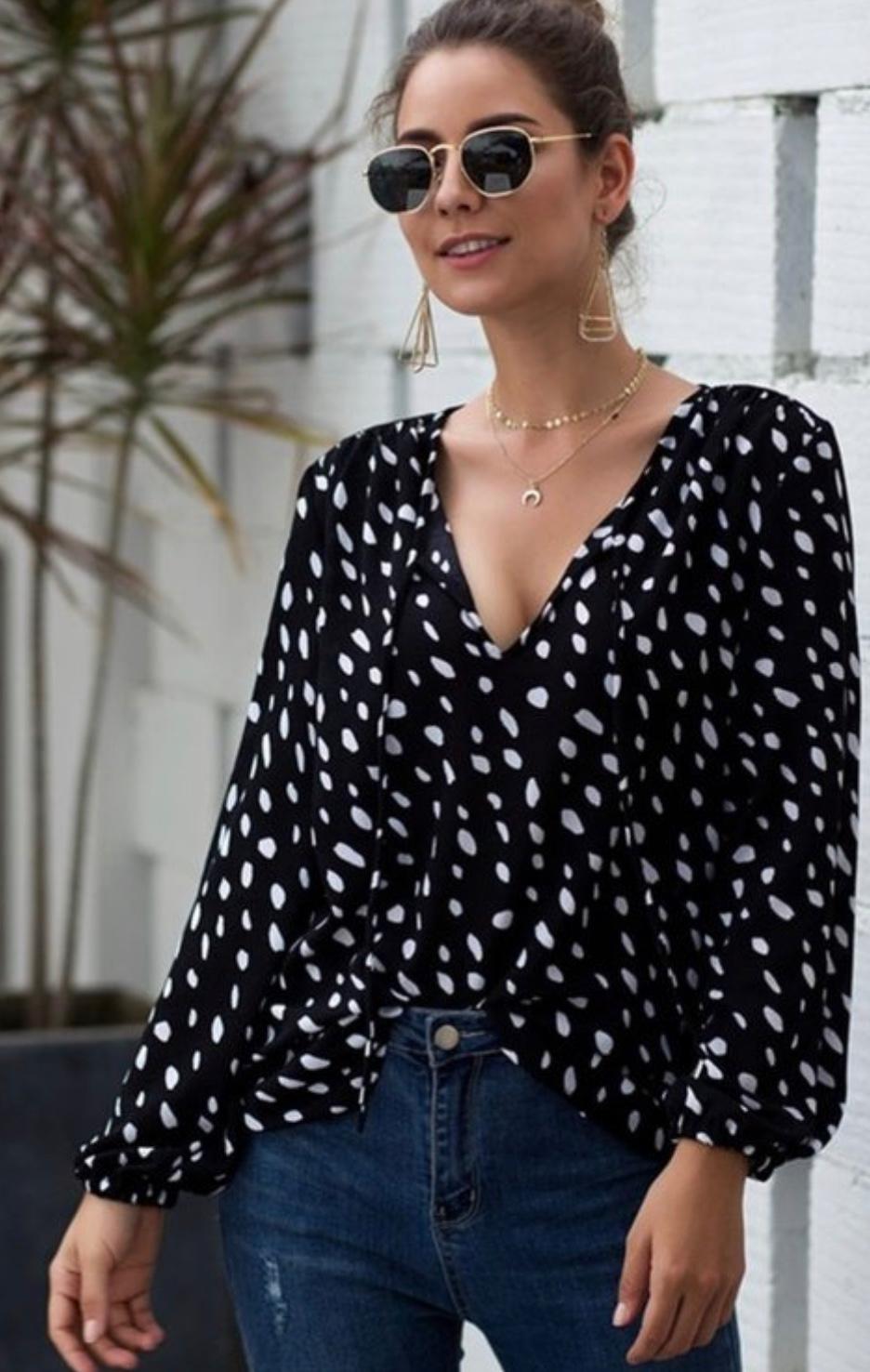 Polka Dots Blouse