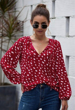 Load image into Gallery viewer, Polka Dots Blouse

