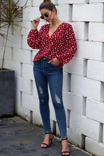 Load image into Gallery viewer, Polka Dots Blouse
