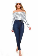 Load image into Gallery viewer, White Stripes Top - YouBoutiquepr
