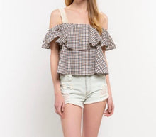 Load image into Gallery viewer, Ruffle Crochet Top
