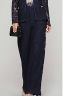 Navy Lace Pant - YouBoutiquepr