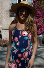Load image into Gallery viewer, Navy Floral Maxi Dress
