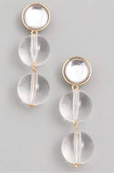 Clear Ball Earring - YouBoutiquepr